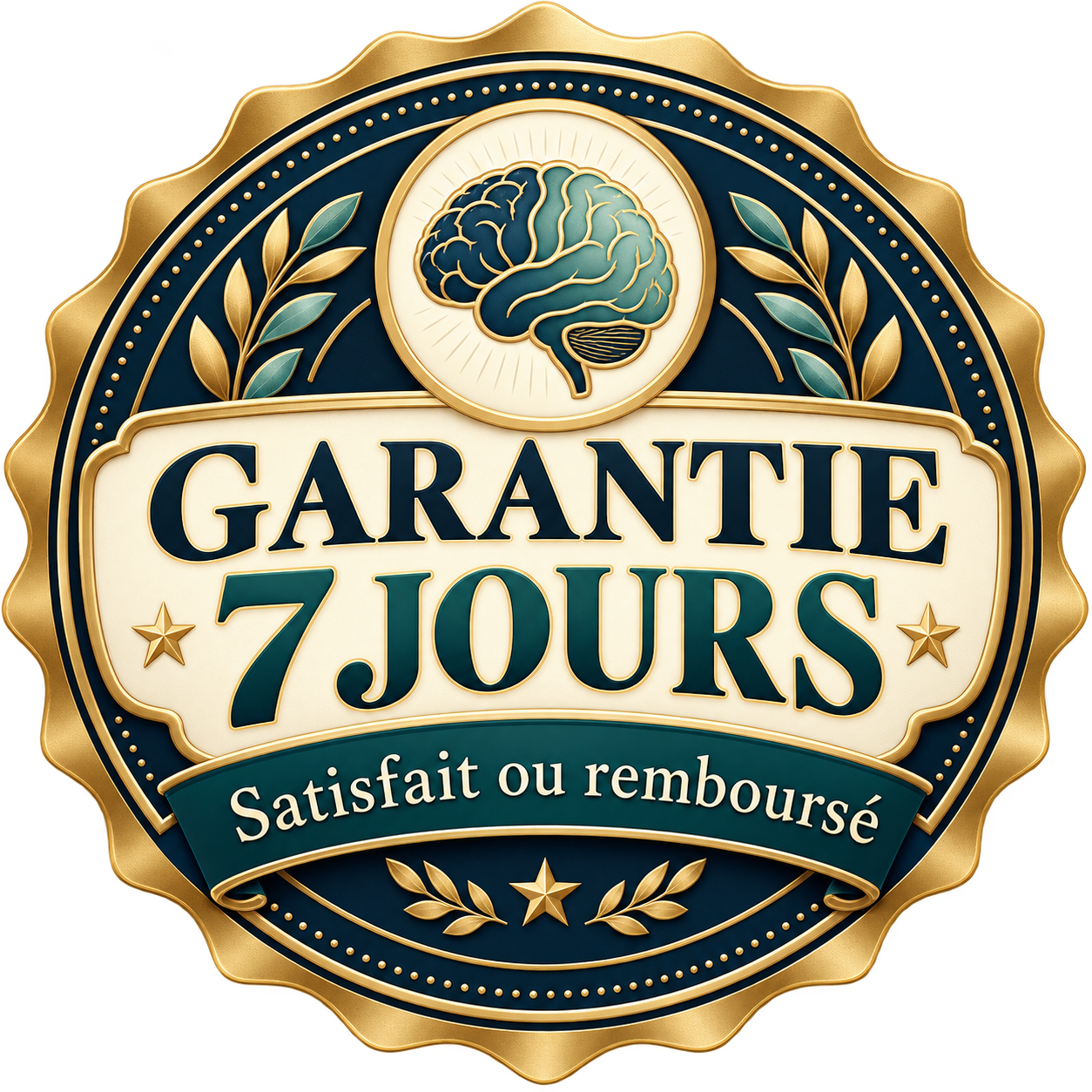 Garantie 7 jours, satisfait ou rembourse